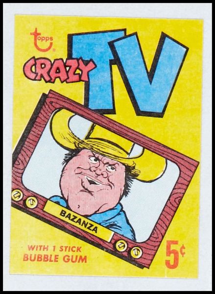1960s Topps Test Crazy TV Wrapper